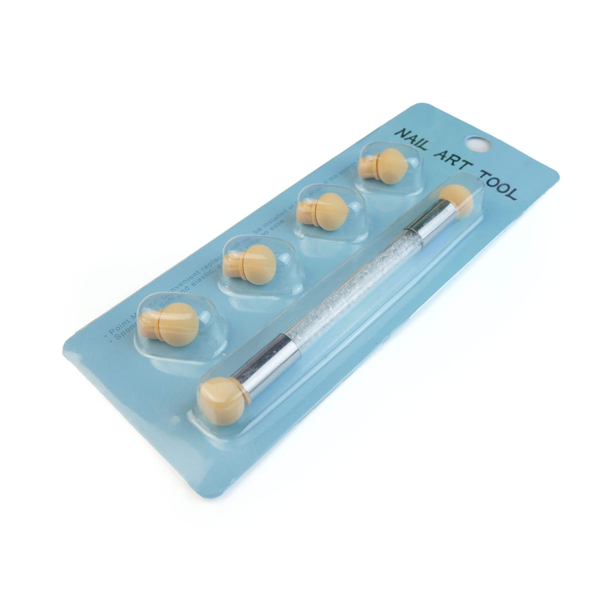 Ombre Brush with 4 Sponge Heads for Gradient Nails - Double Headed
