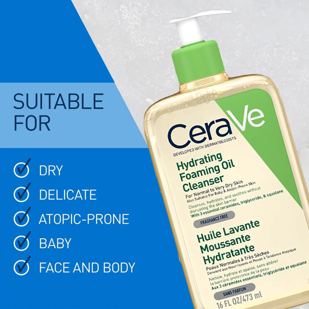 Cerave  Hydrating Foaming Oil Cleanser