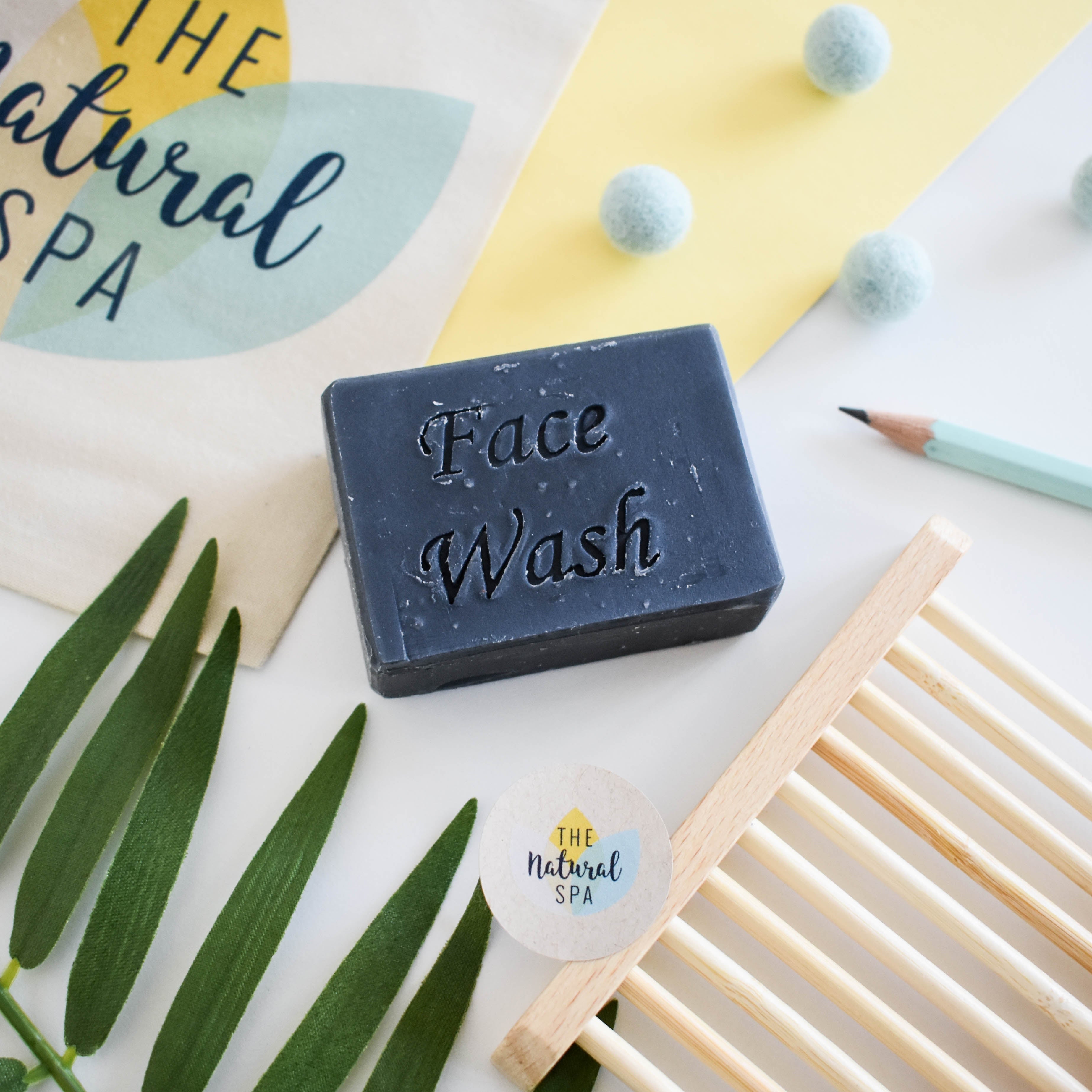 Charcoal Face Wash Bar | Natural Detoxifying Facial Cleanser | Vegan, Plastic-Free Skincare for All Skin Types