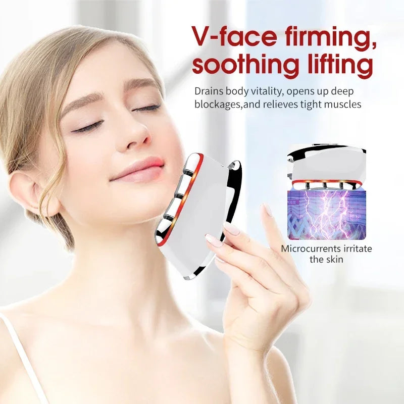 Dredging Meridian roller Brush: Electric V-face Lifting Beauty Instrument