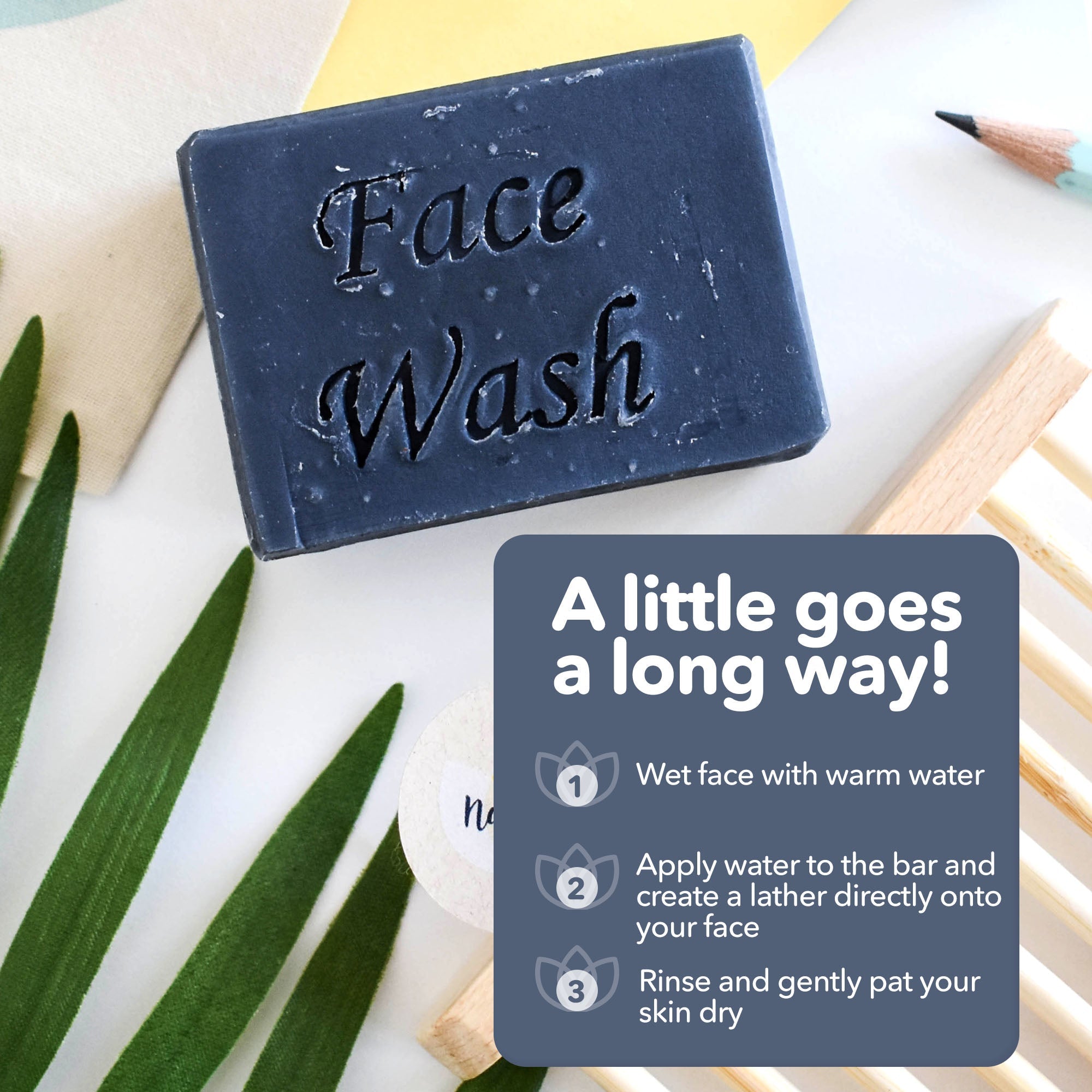 Charcoal Face Wash Bar | Natural Detoxifying Facial Cleanser | Vegan, Plastic-Free Skincare for All Skin Types