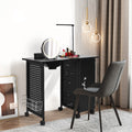 NNECW Manicure Nail Table with 5 Removable Drawers for Salon